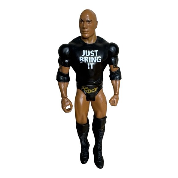 Mattel Other - WWE The Rock Elite Figure Mattel Just Bring It Action Figure